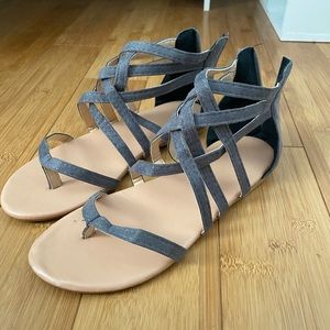 Grey sandals